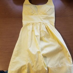 Yellow halter dress